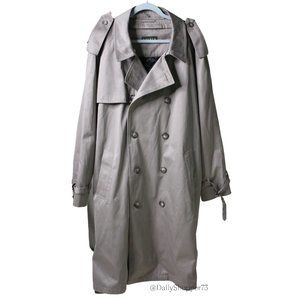 Lauren Ralph Lauren Men's Tan All Weather Rain Trench Coat w/ Quilted Liner